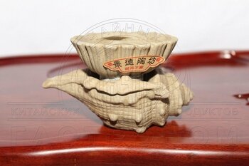 Глиняное ситечко ракушка