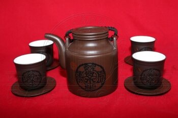 Глиняный чайный сервиз