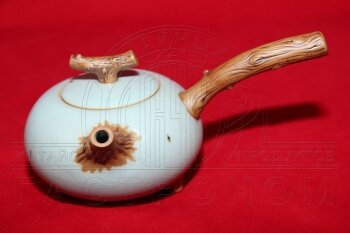 Селадоновый чайник "Веточка"